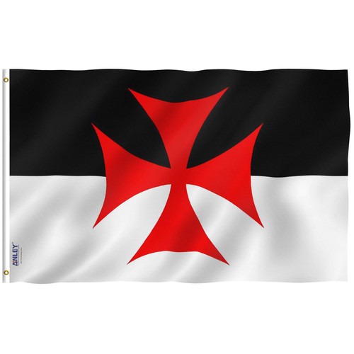 Knights templar battle - templar, flag